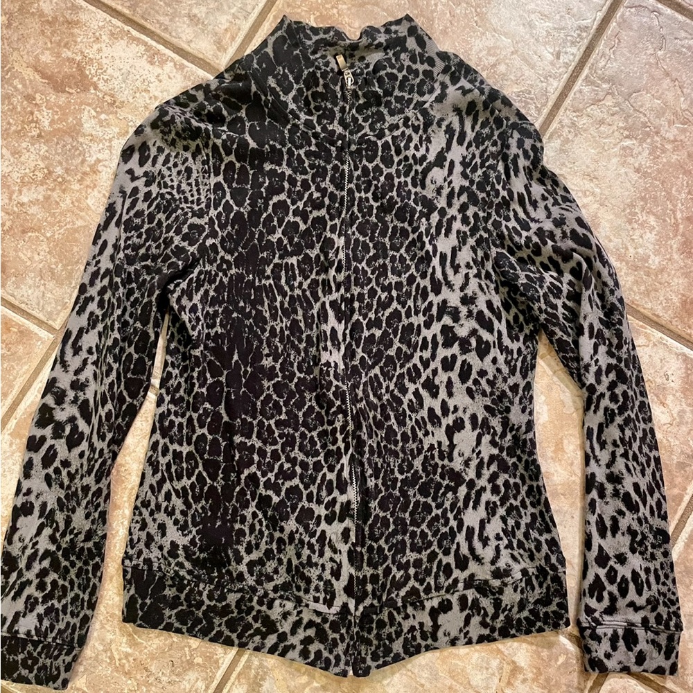 Rafaella Zip Up Sweater Size S
